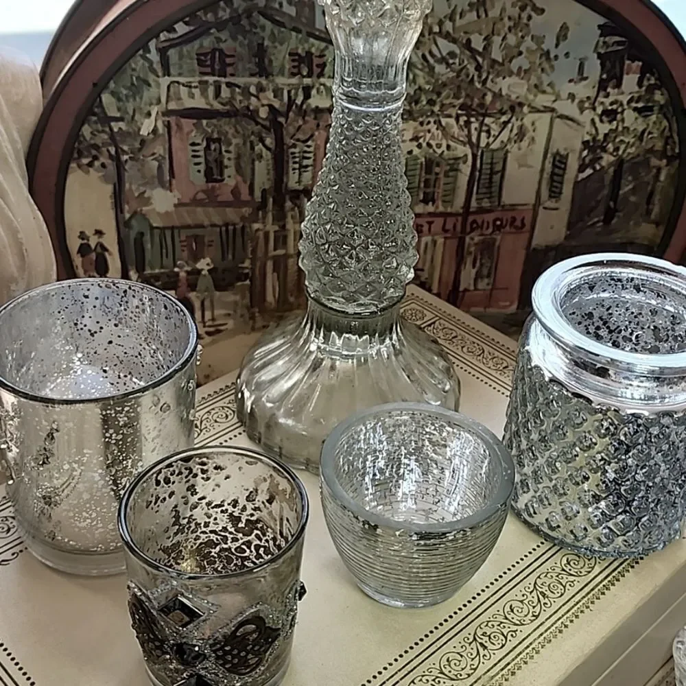 Pottery Barn Candlestick Included In Set Of 5Height & Textured Candleholders #3C